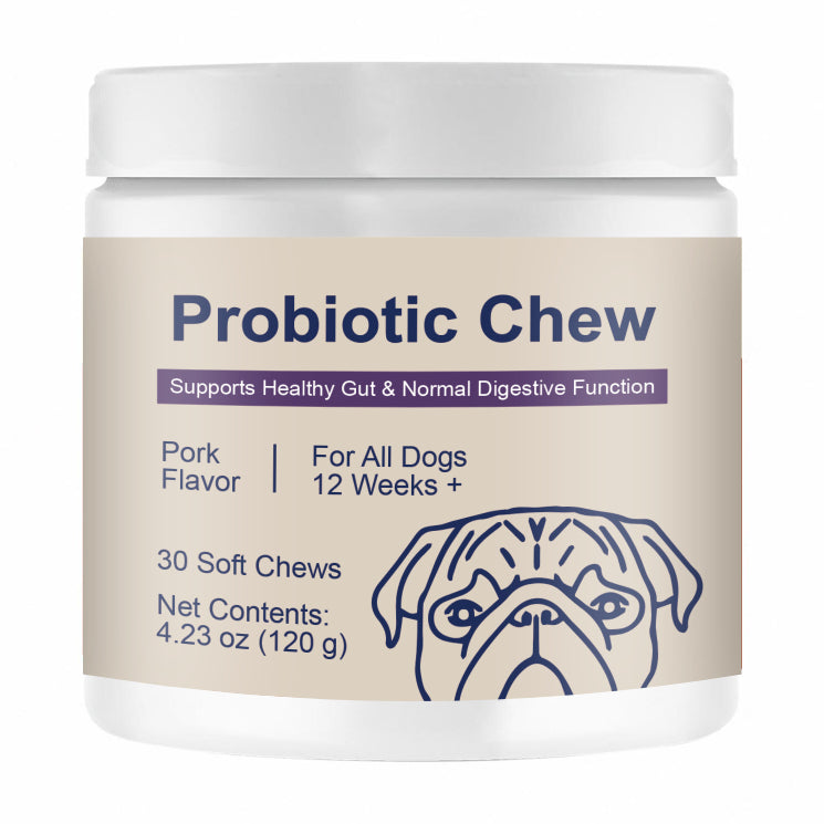 Dog Probiotic Chewable Tablets - Intestinal Health & Digestive Support