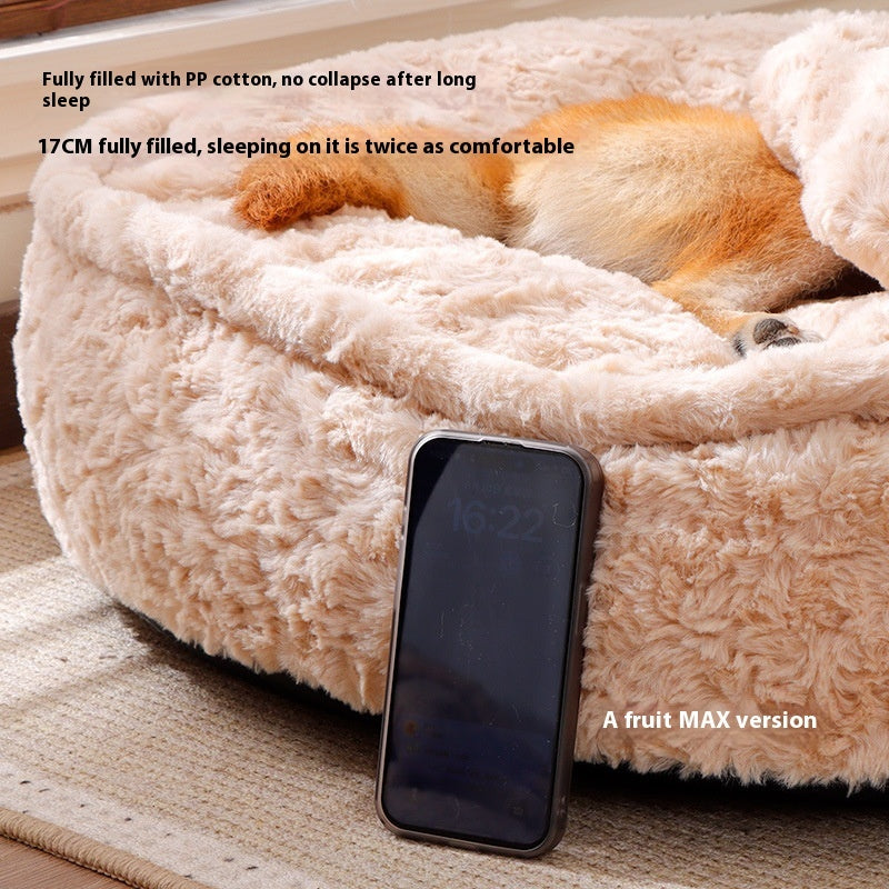 Deluxe Removable & Washable Pet Bed - Premium Comfort with Easy-Clean Cover