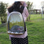 Transparent Pet Carrier Backpack - Bubble Window Travel Bag for Cats & Small Dogs