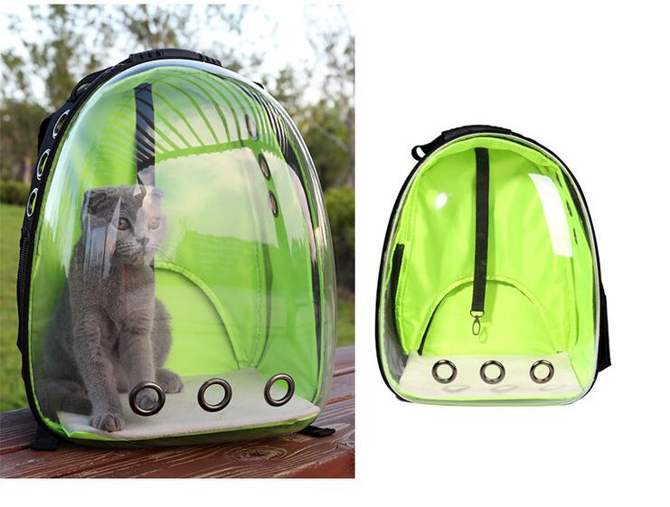 Transparent Pet Carrier Backpack - Bubble Window Travel Bag for Cats & Small Dogs