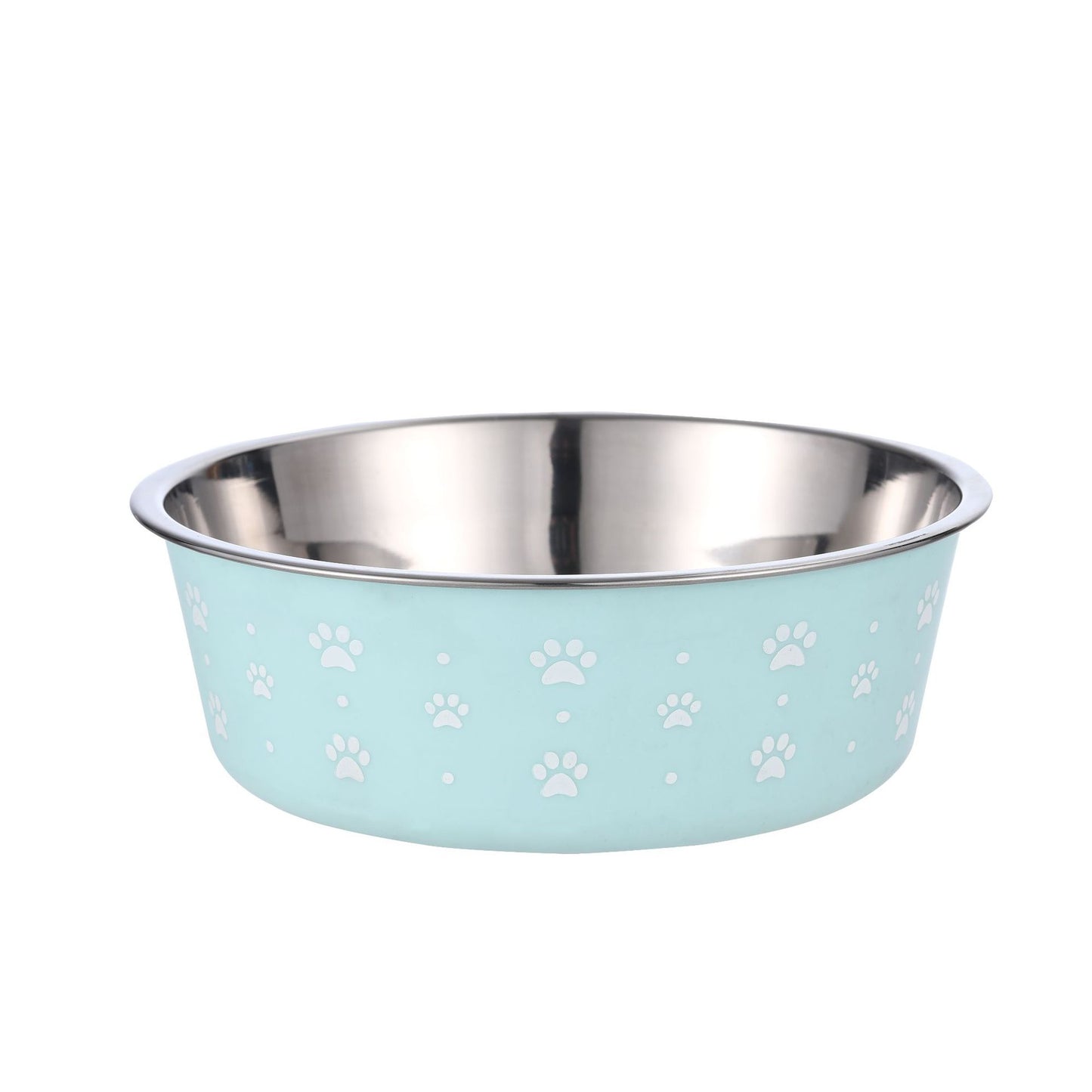 Stainless Steel Pet Food Bowl - Durable Non-Slip Feeding Dish for Dogs & Cats