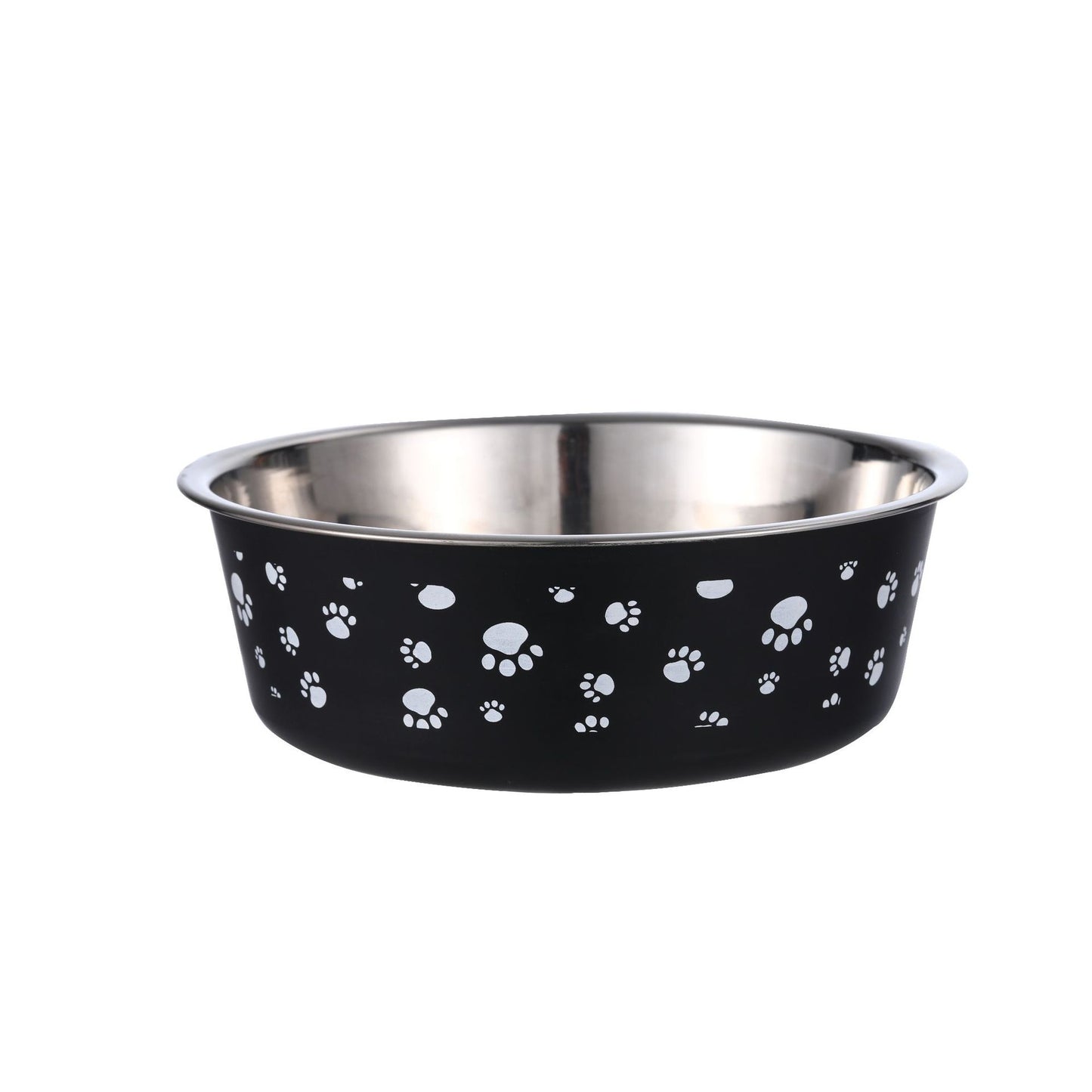 Stainless Steel Pet Food Bowl - Durable Non-Slip Feeding Dish for Dogs & Cats
