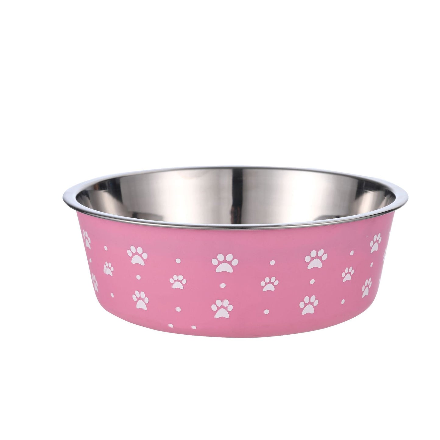 Stainless Steel Pet Food Bowl - Durable Non-Slip Feeding Dish for Dogs & Cats
