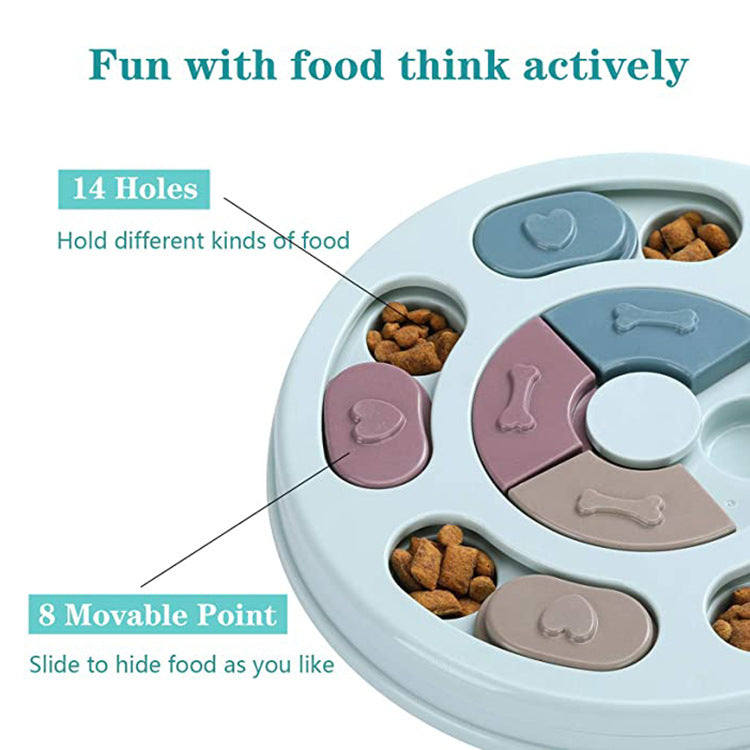Slow Feeder Dog Bowl - Interactive Puzzle Feeding Bowl for Healthy Eating
