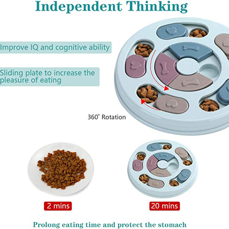 Slow Feeder Dog Bowl - Interactive Puzzle Feeding Bowl for Healthy Eating
