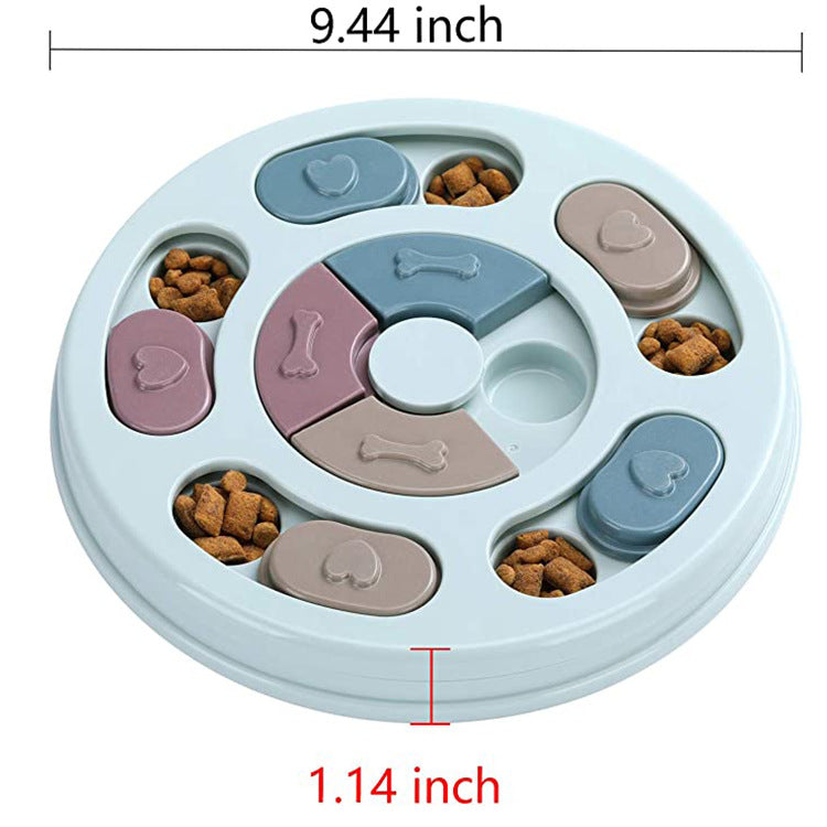 Slow Feeder Dog Bowl - Interactive Puzzle Feeding Bowl for Healthy Eating