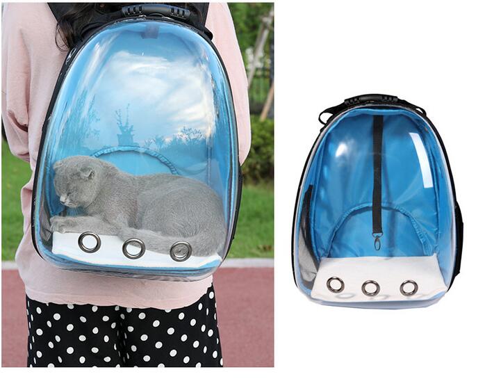 Transparent Pet Carrier Backpack - Bubble Window Travel Bag for Cats & Small Dogs