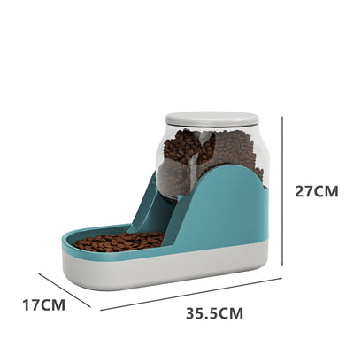Automatic Gravity Pet Feeder & Waterer - Self-Dispensing Food & Water Station