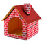 Enclosed Cat Litter Box - Chimney Villa Design with Privacy & Odor Control