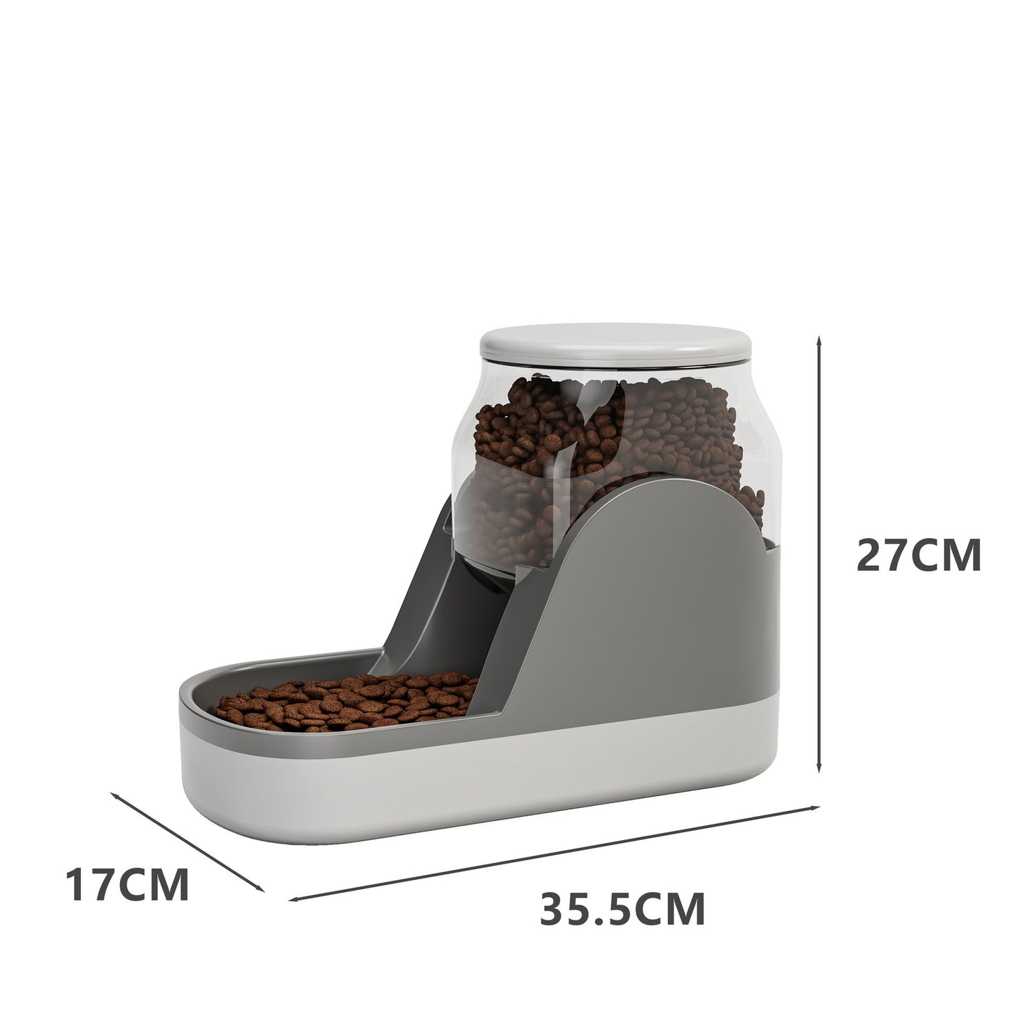 Automatic Gravity Pet Feeder & Waterer - Self-Dispensing Food & Water Station