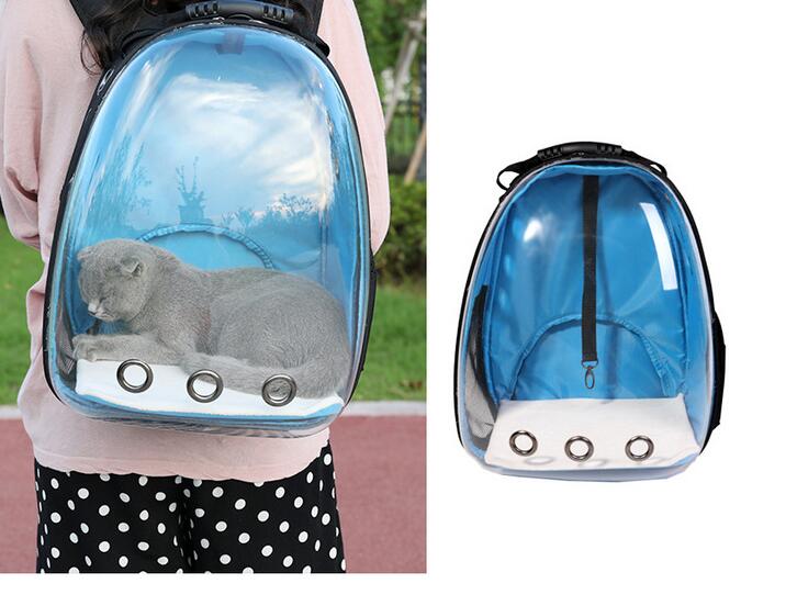 Transparent Pet Carrier Backpack - Bubble Window Travel Bag for Cats & Small Dogs