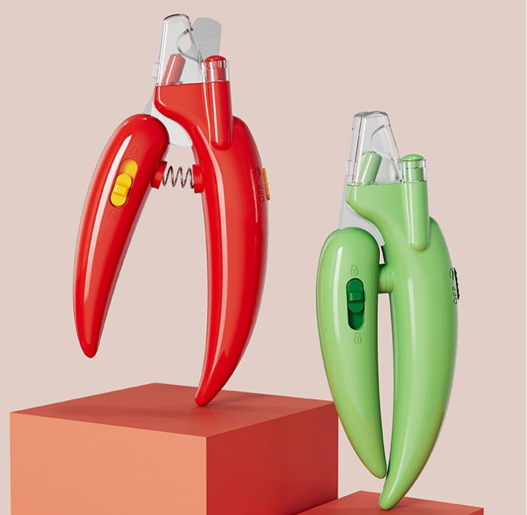 LED Illuminated Pet Nail Clippers - Safe Bloodline Visibility for Dogs & Cats