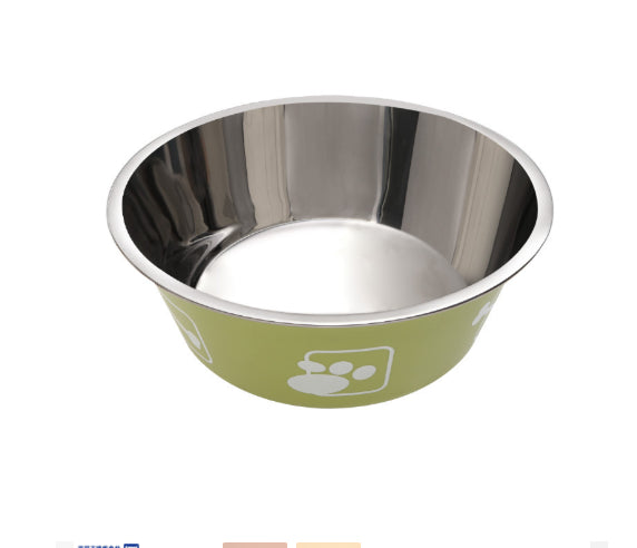 Stainless Steel Pet Food Bowl - Durable Non-Slip Feeding Dish for Dogs & Cats