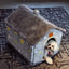 Foldable Dog House & Cat Bed - Warm Enclosed Cave Pet Bed with Removable Cushion