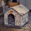 Foldable Dog House & Cat Bed - Warm Enclosed Cave Pet Bed with Removable Cushion