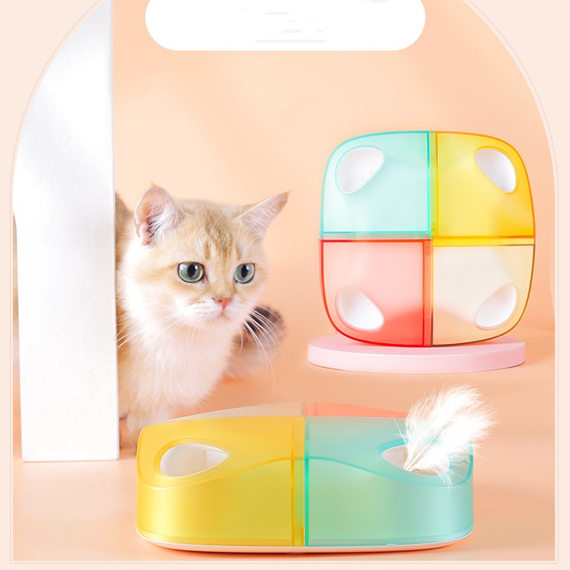 Automatic Interactive Cat Toy - Rechargeable Feather Teaser with Motion Sensor