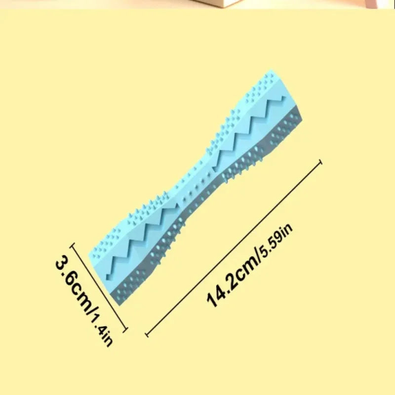 Dog Chew Toothbrush Stick - Bite-Resistant TPR Dental Cleaning Toy