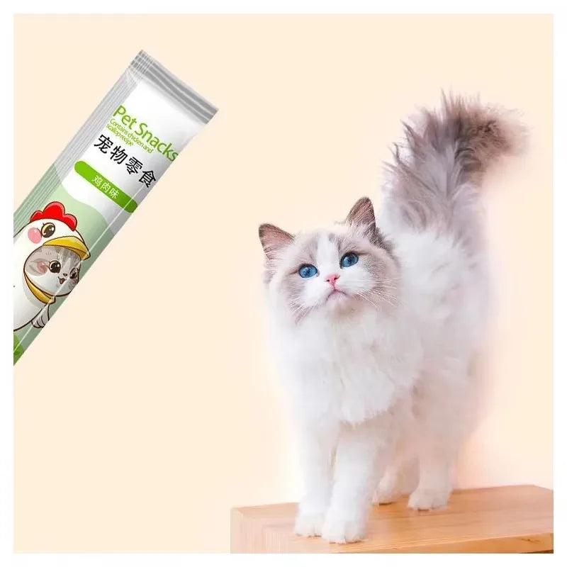 Cat Nutritional Paste Strips - Salmon & Tuna Treats for Kittens & Adult Cats