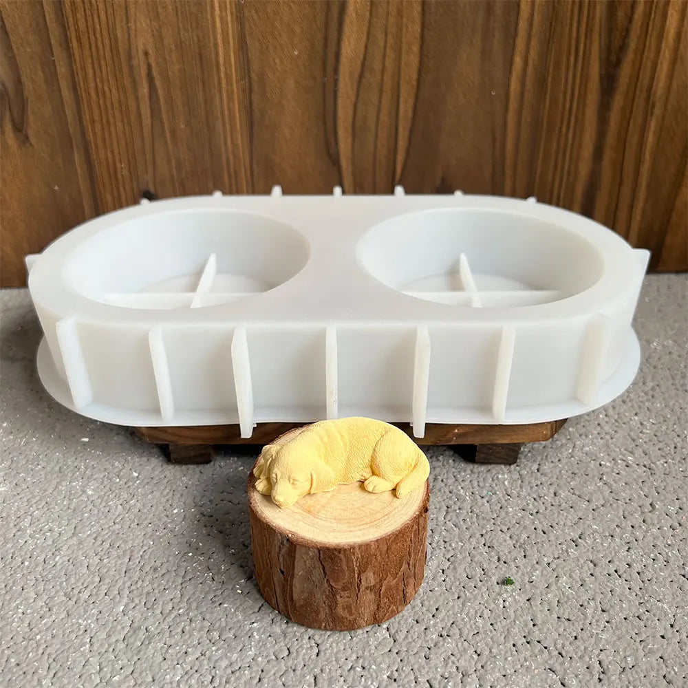 DIY Pet Snack Bowl Mold Kit - Silicone Resin Molds for Cat & Dog Treats