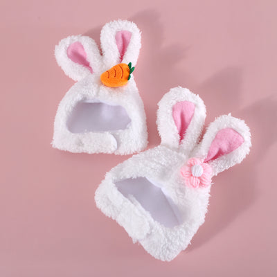 Cute Rabbit Ears Pet Hat - Plush Easter Bunny Headwear for Cats & Dogs