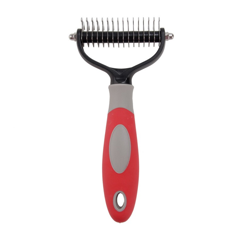 Professional Pet Dematting Comb - Dual-Sided Detangling & Deshedding Tool