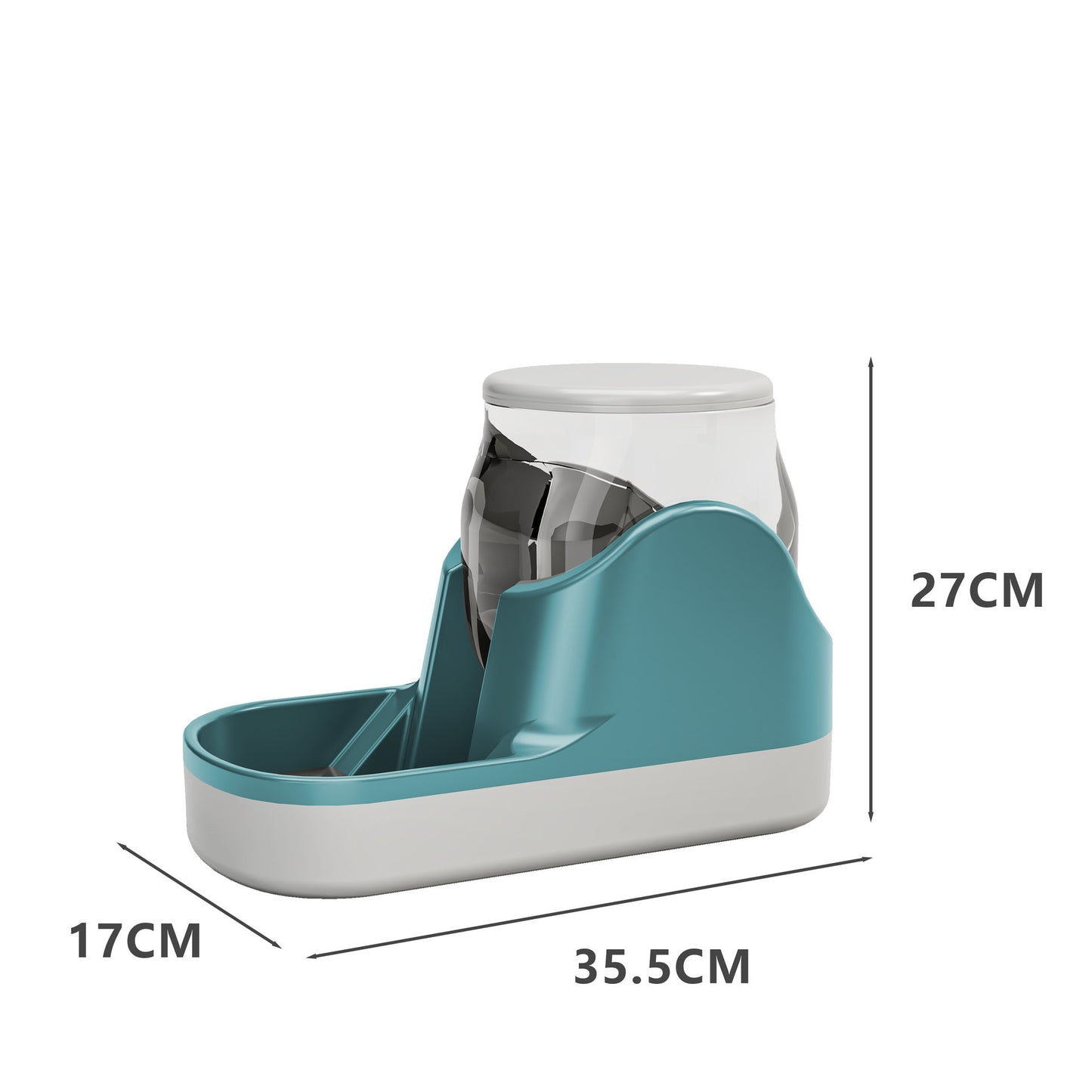 Automatic Gravity Pet Feeder & Waterer - Self-Dispensing Food & Water Station