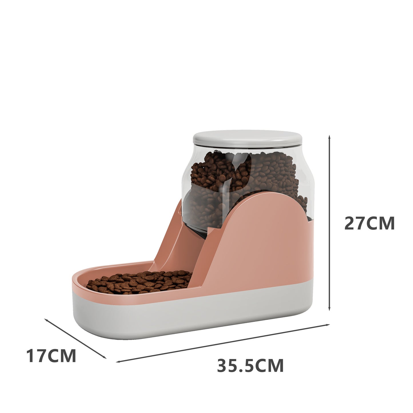 Automatic Gravity Pet Feeder & Waterer - Self-Dispensing Food & Water Station
