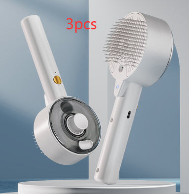 Three white grooming tools on a gray background with '3pcs' text.