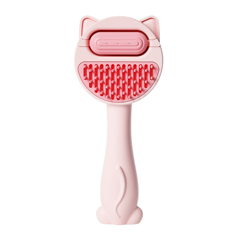 Pet Massage & Deshedding Brush - Hair Removal Comb for Cats & Dogs
