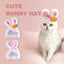 Cute Rabbit Ears Pet Hat - Plush Easter Bunny Headwear for Cats & Dogs
