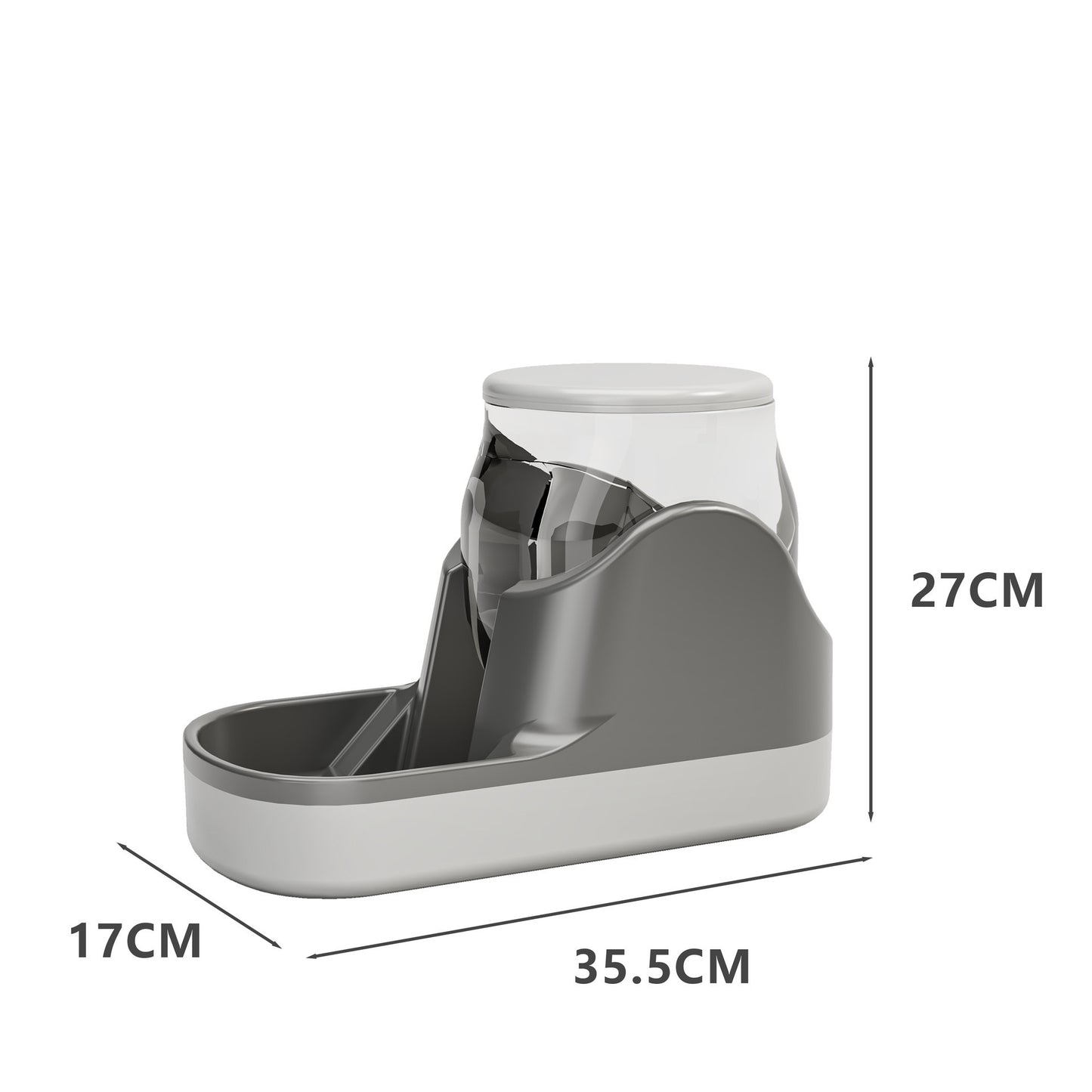 Automatic Gravity Pet Feeder & Waterer - Self-Dispensing Food & Water Station