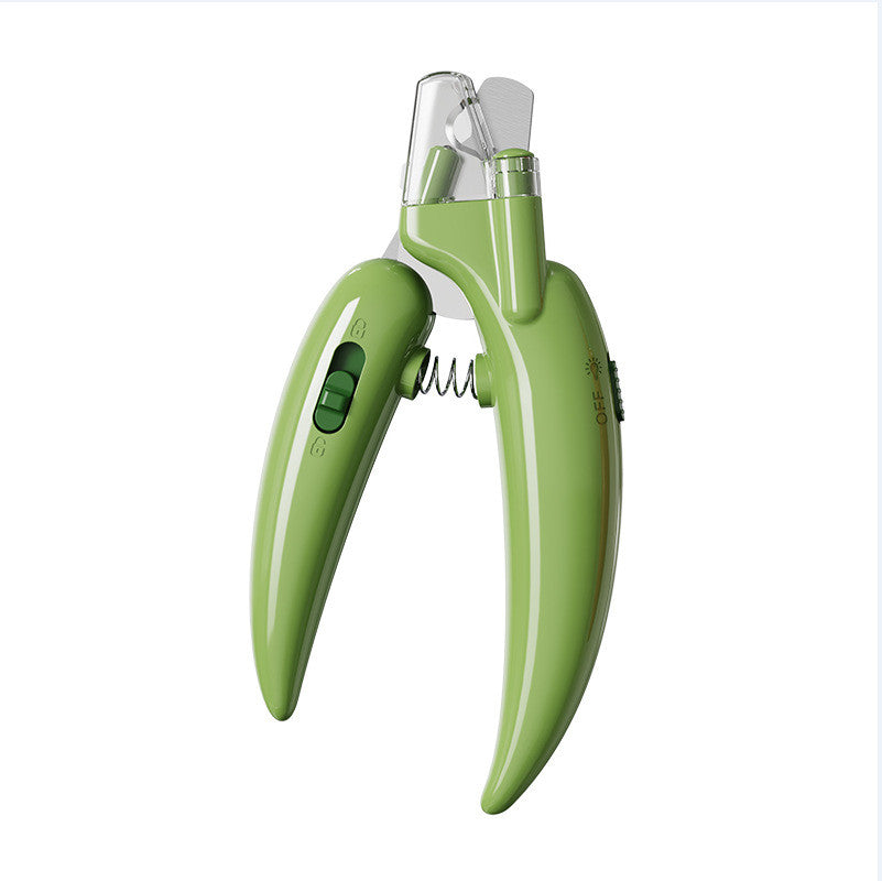 LED Illuminated Pet Nail Clippers - Safe Bloodline Visibility for Dogs & Cats