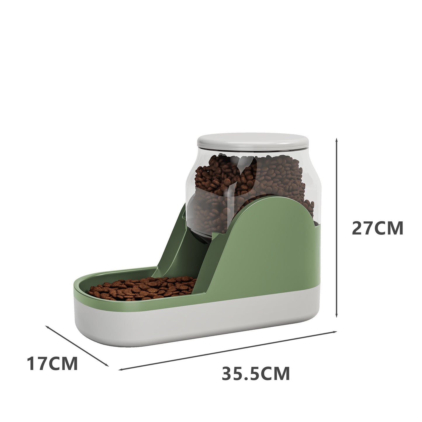 Automatic Gravity Pet Feeder & Waterer - Self-Dispensing Food & Water Station