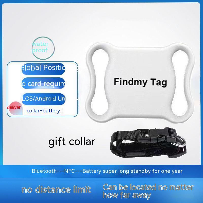 GPS Pet Tracker - Waterproof Anti-Lost Locator with Lifetime Free Tracking for Cats & Dogs