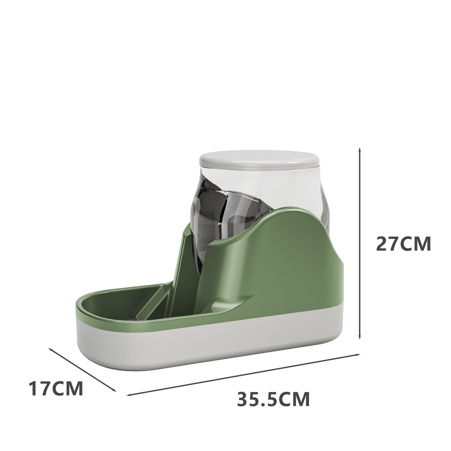 Automatic Gravity Pet Feeder & Waterer - Self-Dispensing Food & Water Station