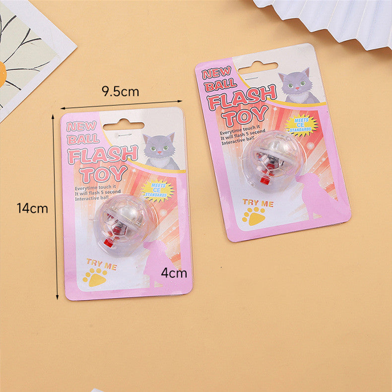 Glowing LED Pet Ball - Interactive Light-Up Toy for Dogs & Cats