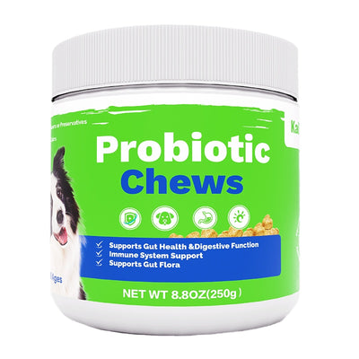 Probiotic Chews for Dogs - Digestive Health Supplement for Healthy Gut & Immunity